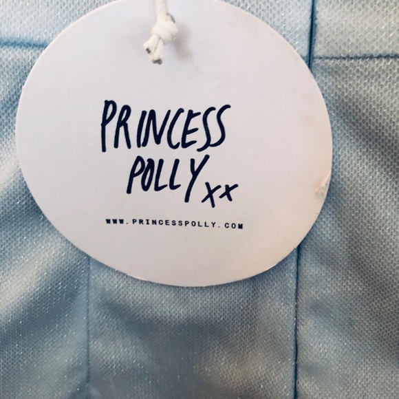 PRINCESS POLLY SPARKLY BLUE MINI DRESS - size 4 new with tags - Picture 4 of 5